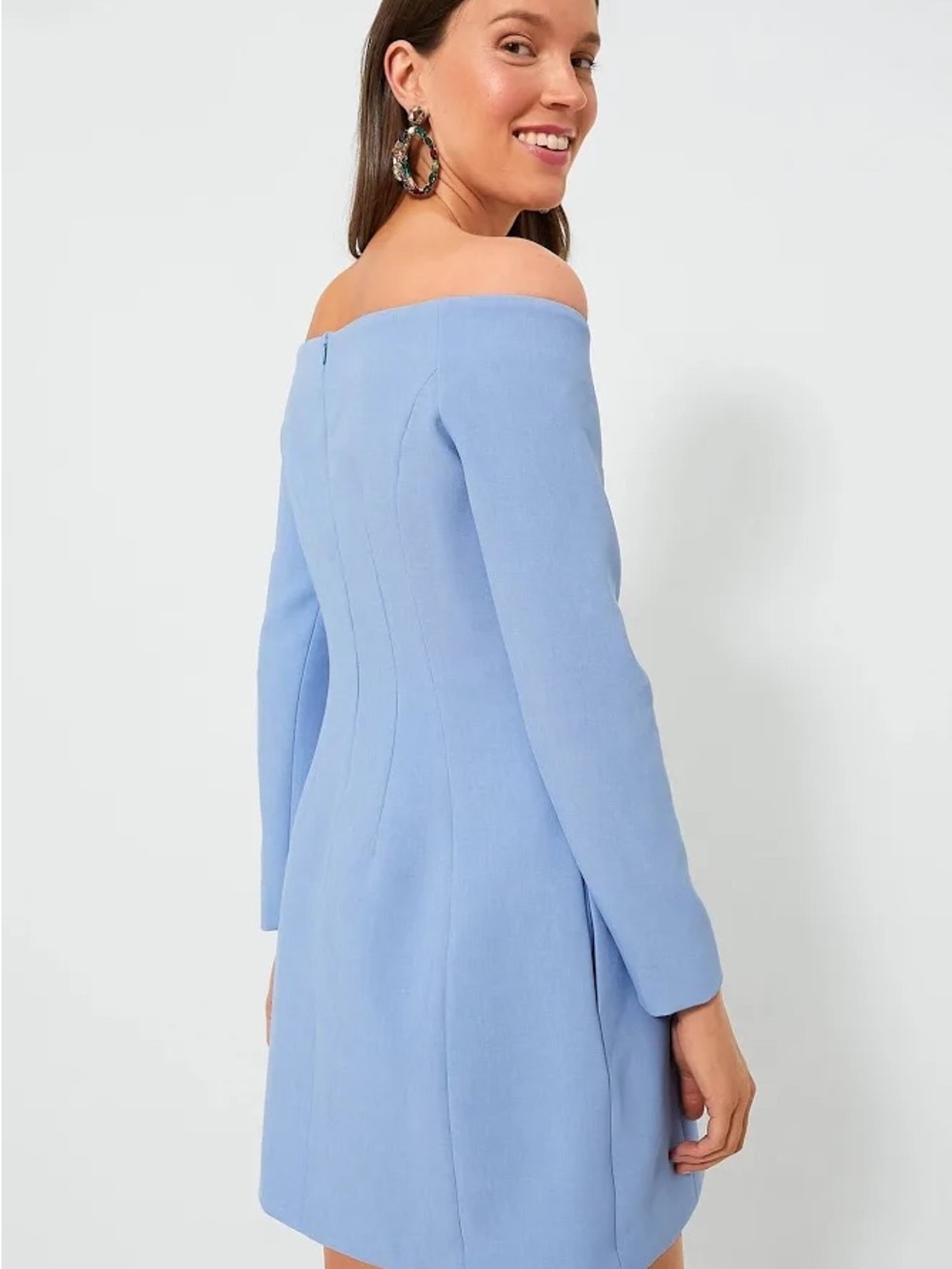 Tuckernuck Blakely Dress in Cornflower Blue Preppy Chic Size 6 - Picture 2 of 7